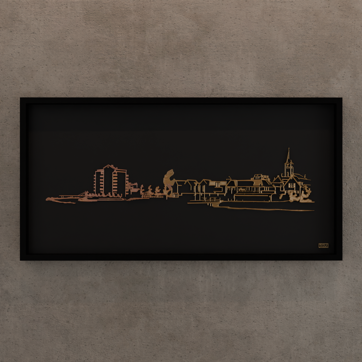 Vecht skyline – Hardenberg – Fotolijst