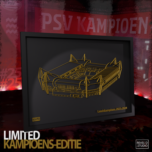 KAMPIOENSEDITIE 2023/2024- Philips Stadion -LIMITED EDITION-  PSV -3D Print (EREDIVISIE)