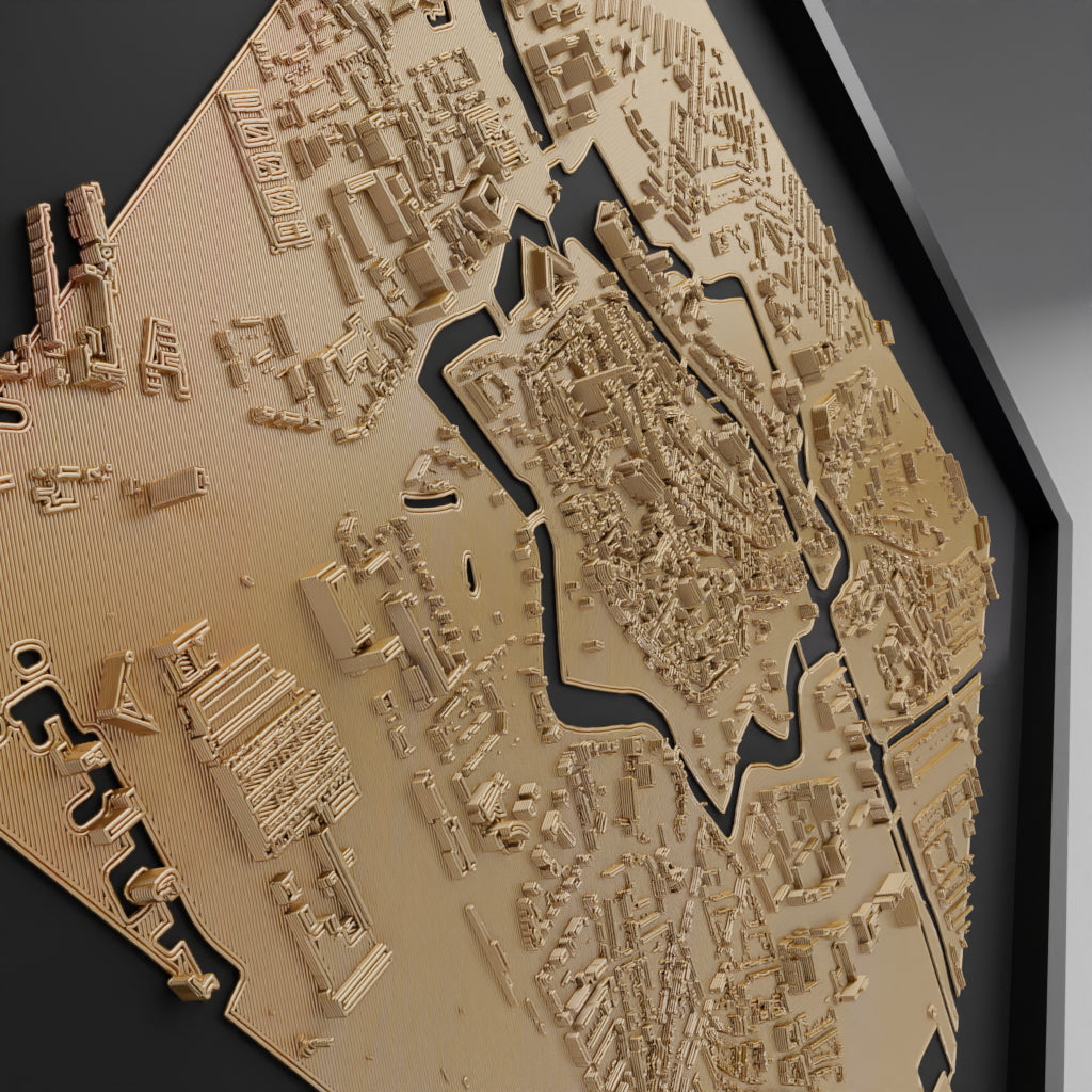 Maquette (stadsplattegrond) – Zwolle – Fotolijst