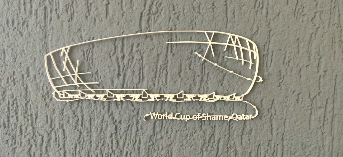 Stadium of Shame - World Cup Qatar 2022 (3D print)